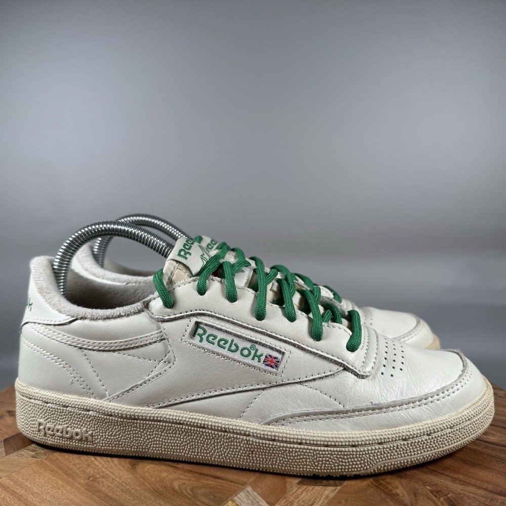 Reebok Club C 85 Women's Size 8.5 Lifestyle‎ Shoes GX3686 Chalk White Glen Green